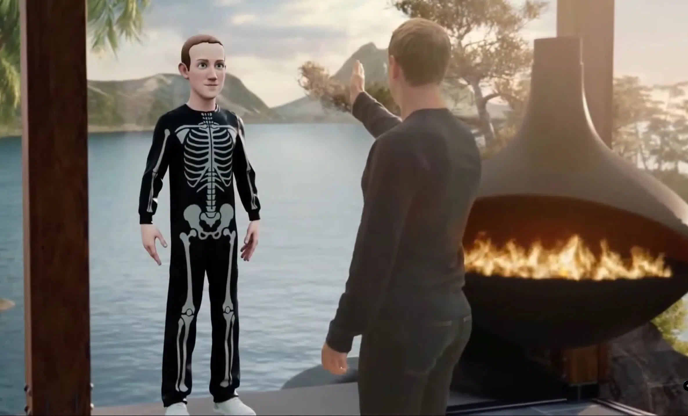 Zuckerbergs' avatar in the metaverse