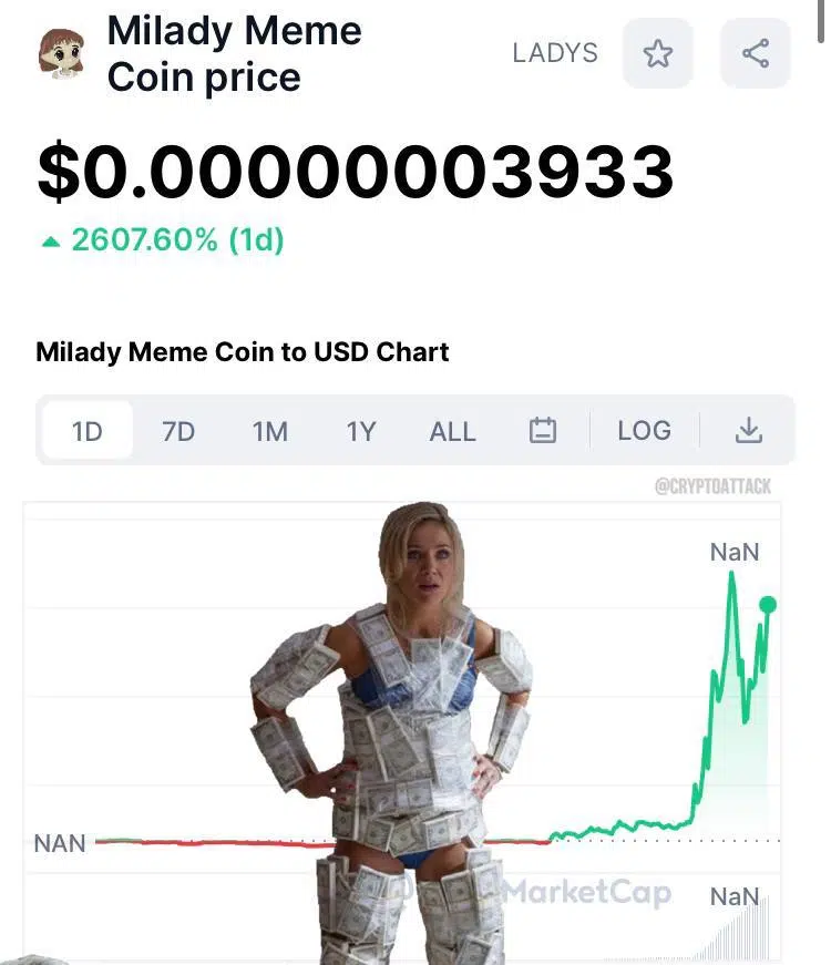 Milady Meme Coin Price